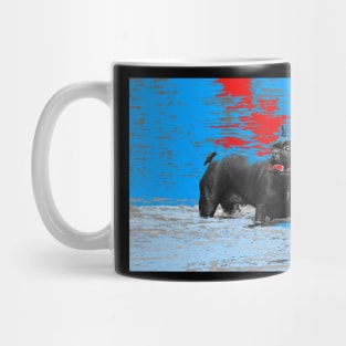 Black dog Mug